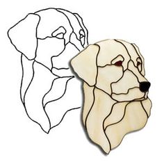 a dog's head is shown next to another dog's face in the shape of a mask