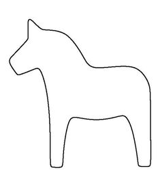 the outline of a horse on a white background