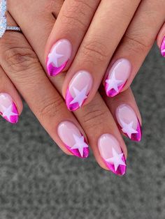 Summer-Ready: May Nail Designs for the Trendsetter Bday Nails Pink, Fun Birthday Nails, May Nail Designs, Nails Short Almond, May Nails, Press On Nails Short, Short Almond, Short Nails Art