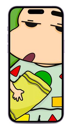 a phone case with an image of a cartoon character