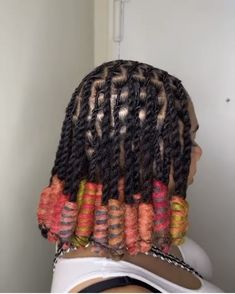 Lox Journey, Twist With Color, Rainbow Locs, Twists Black Women, 2 Strand Twist Locs Style, Locs Color, Hairstyles Locs, Twist Locs