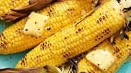 grilled corn on the cob with butter and pepper