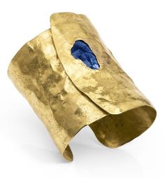 Contemporary Bracelets, Gold Cuffs, Brass Jewelry, Turquoise Jewelry, Stone Jewelry, Amazing Jewelry, Jewelry Art