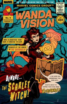 the cover to person's comic book, beware the scarlet witch