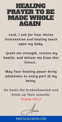 Before you embark on this journey of healing prayers, take a moment to centre yourself. Whether you’re seeking solace for your own wounds or interceding on behalf of a loved one, these prayers are bridges connecting the depth of your heart to the ever-present grace of the Divine. They are not mere words but heartfelt expressions, crafted to touch the innermost corners of your being and invite the divine healing touch into your life or the lives of those you hold dear. #healing #prayer Prayer For Health, Healing Verses, Fast And Pray, Healing Mantras