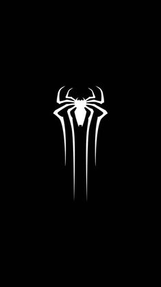 the spider - man logo on a black background