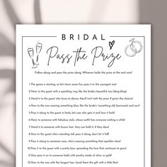 the bride's poem is shown in black and white