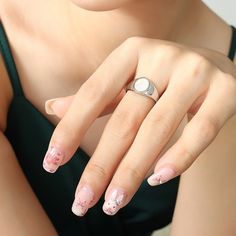 WHITE SEA SHELL PLAIN RING Finger Ring For Women, Plain Ring, Plain Rings, White Sea, Tiger Eye Stone, Finger Ring, Ring Finger, Ring For Women, Sea Shell