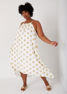 Picnics to brunch, museum dates to solo adventures, style & grace is in place in our darling polka dot midi dress that transitions flawlessly between heels or sneakers! Dress Plus Size Summer, Plus Size Linen Dress, Black Dress Work, Plus Size Sundress, Summer Sun Dress, Plus Size Summer Fashion, Plus Size Linen, Polka Dot Midi Dress, Dresses Date Night