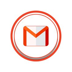 an orange and white icon with the letter m in it's center on a white background