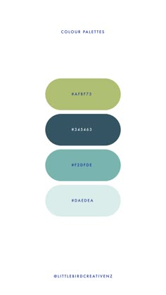 the color scheme for different colors and shapes