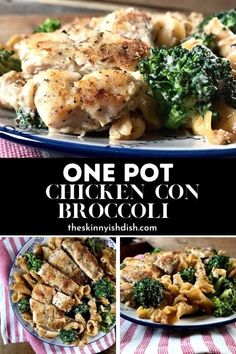 one pot chicken broccoli casserole on a plate