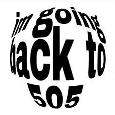 the back to 50 logo in black and white