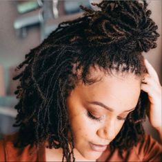 Microloc Hairstyles, Black Hair Updo Hairstyles, Short Locs, Beautiful Dreadlocks, Beautiful Black Hair, Faux Locs Hairstyles