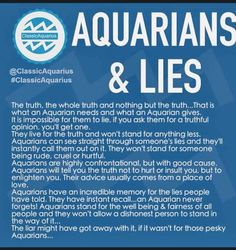 an advertisement for aquarians and lies on the side of a blue background with white lettering