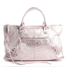 Pink Balenciaga City Bag, Balenciaga Bag City, Pink Balenciaga, Bags Balenciaga, Dream Bags, Malibu Barbie, Pink Tote Bags, What In My Bag