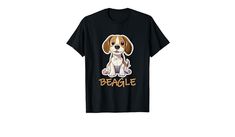 beagle dog t - shirt with the words beagle on it's chest