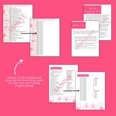 the instructions for how to make a wedding program in microsoft word and excel formats