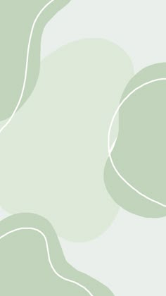 a green and white wallpaper with wavy lines in the shape of circles on it