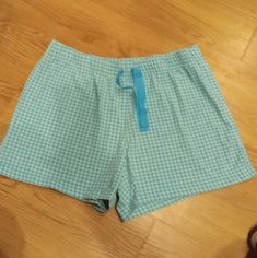 Nwot Size Medium Smoke Free Home Pink15 Blue Cotton Pajama Shorts, Blue Cotton Pajama Shorts For Sleepover, Blue Short Length Pajama Shorts For Lounging, Blue Cotton Short Sleepwear, Blue Cotton Short Length Sleepwear, Blue Cotton Pajama Shorts For Lounging, Casual Blue Bedtime Shorts, Green Cotton Pajama Shorts For Sleep, Casual Blue Pajama Shorts For Bedtime