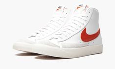 BLAZER MID '77 VNTG BQ6806 110 Orange Shoes, Stadium Goods, Blazer Mid, Nike Blazer, Nike Shoes Women