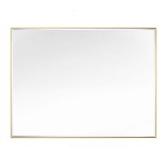 a white and gold framed wall mirror on a white background with clipping for text