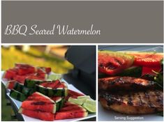 the cover of bbq served watermelon with grilled meats and vegetables