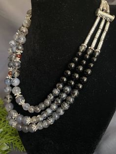 Length: 42.5cm (16.75in)*Necklace “Smokey Dragon” - Black Dragon Vein Agate, Gray Agate, Red Agate, Black Agate, Gray Agate Pendant, Metal Accessories.Намисто “Димчастий дракон”- Чорні жили дракона агат, сірий агат, червоний агат, чорний агат, падвіска з сірого агату, металева фурнітура. Agate- will bring order, harmony in relationships, promotes self-confidence, will help to overcome fear. Also, relieves cramps, and protects against infections. It is recommended to wear white agate for throat d Spiritual Onyx Necklace With Polished Beads, Adjustable Black Agate Necklace, Black Agate Spiritual Necklace, Agate Gemstone Beads Necklaces, Adjustable Black Agate Beaded Necklaces, Agate Gemstone Beads Necklace, Round Agate Necklaces With Gemstone Beads, Black Agate Jewelry For Healing, Black Agate Healing Jewelry