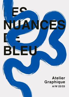 the cover of les nuancees de bleu by atelier graphique