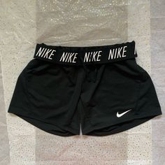 Stretchy Material, Never Worn! Perfect Condition And Super Cute. Fit More Like A Small Nike Black Bottoms With Letter Print, Poshmark Clothes, Bday Wishlist, Western Style Outfits, Shorts Nike, Cute Fit, Clothing Ideas, Style Outfits