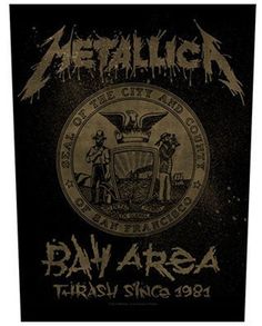 an official sticker for metallichead's album, dav area