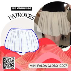 Discover your creative potential with the Mini Balloon Skirt PDF Sewing Pattern IC007. 👗✨ A fun and elegant design, ideal for those looking to add a versatile and unique piece to their wardrobe. 🖐🏼 On my YouTube channel you will find a step-by-step tutorial where I guide you through the entire manufacturing process. 🌟 Easy to make: Perfect for beginners and advanced sewers alike. Create a voluminous and stylish mini balloon skirt in just a few steps! 📏 Variety of sizes: Available from XS to Balloon Skirt, Mini Balloons, Gathered Skirt, Pdf Sewing Patterns, Manufacturing Process, Sewing Pattern, Halloween Shopping, Youtube Channel, Elegant Design