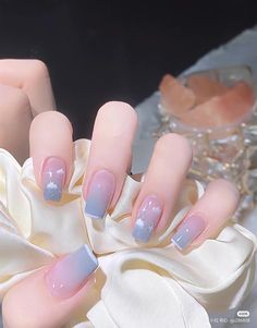 Fake Nails Designs, Art Deco Nails, Asian Nails, Hello Nails, Cute Simple Nails, Fancy Nails Designs, Beauty Nails Design, Simple Gel Nails, Blush Nails