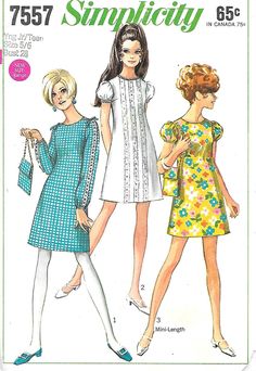 two women's dresses, one with short sleeves and the other with long sleeves