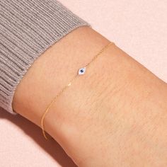 Mini Pave Diamond Evil Eye Bracelet – STONE AND STRAND Small Evil Eye Bracelet, Adjustable Evil Eye Bracelet, Hand Bracelet Gold, Evil Eye Gold Bracelet, Evil Eye Jewelry Bracelet, Evil Eye Bracelet Gold, Evil Eye Jewellery, Diamond Evil Eye Bracelet, Gold Evil Eye Bracelet