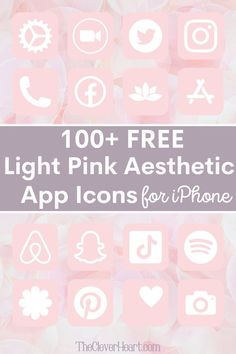 light pink app icons Light Pink Aesthetic App Icons, Light Pink App Icons, Light Pink Aesthetic, All Apps Icon, Aesthetic App Icons, Pink Instagram, Phone Hacks, Iphone Wallpaper Tumblr Aesthetic