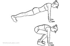 a woman doing the plank exercise