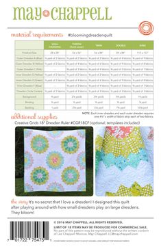 the pattern for this baby quilt is called may chapel