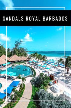 an aerial view of the sandal's royal barbados in canculla, mexico