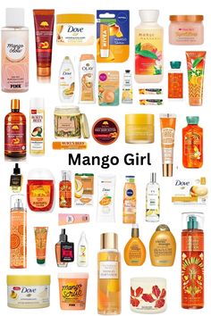 #mango #foryou #mangogirl Mango Scented Perfume, Tropical Body Care, Mango Scent Combo, Mango Body Mist, How To Smell Like Mango All Day, Mango Scented Products, Mango Shower Routine, Mango Body Care, How To Smell Like Mango