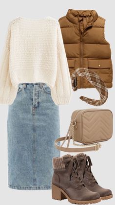 Modest Fall Outfits, Jean Skirt Outfits, Modesty Outfits, Cute Modest Outfits, Muslim Outfits Casual, Modest Fashion Outfits, Outfit Inspo Fall, Casual Style Outfits