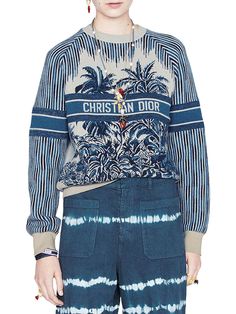 dior winter sweater Dior Riviera, Dior Winter, Dior Floral, Floral Sweater, Winter Sweater, Blue Sweater, Winter Sweaters