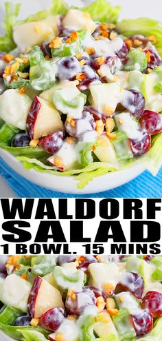 this salad is loaded with fresh fruit and dressing