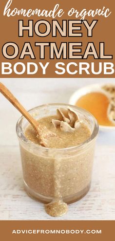 Discover the goodness of oatmeal body scrub with this easy DIY recipe! Pamper your skin with a luxurious sugar body scrub featuring colloidal oatmeal and honey. Learn how to make oatmeal honey body scrub at home for a rejuvenating spa-like experience. Natural Body Scrubs Recipes, Homemade Organic Body Scrub, Oatmeal Body Scrub Diy, Oatmeal Scrub Diy, Diy Body Care Recipes, Home Made Body Scrub Recipe, Diy Colloidal Oatmeal, Organic Body Scrub Recipe, Body Scrubs Homemade