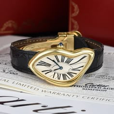 Cartier Crash Watch, Crash Watch, Cartier Crash, Vintage Watches Women, Art Watch, Cartier Watch, Funky Jewelry, Jewelry Lookbook, Mode Inspo