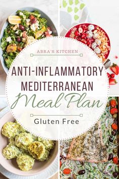 A gluten-free, anti-inflammatory, super healthy and delicious Mediterranean meal plan. This meal plan is full of functional foods that reduce inflammation and support overall health. Mediterranean Meal Plan, Anti Inflammation Recipes, Cucumber Diet, Low Carb Diets, Ketogenic Diet For Beginners, Ketogenic Diet Meal Plan