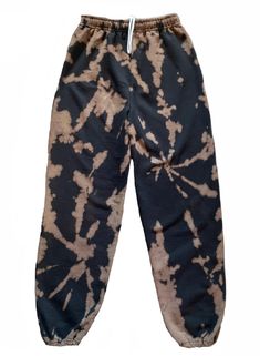 Our adult, bleach dye sweatpants are super cozy and comfy. Made of cotton with an elasticized waist, you won't ever want to take them off! - Brand: Gildan - 50% cotton, 50% polyester - Preshrunk fleece knit - Air jet yarn for softer feel and reduced pilling - Covered elastic waistband with drawcord - Double-needle bottom hems - Elasticized cuffs - Tear away label | Adult Bleach Dye Sweatpants Pink Tye Dye, Women Slippers Fashion, Tie Dye Sweatpants, Custom Denim Jacket, Upcycle Clothes Diy, Custom Denim, Fall Items, Hoodie And Sweatpants, Bleach Dye