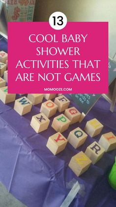 baby shower activities that are not games