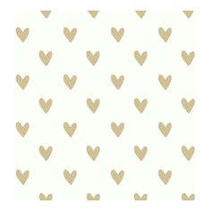 a white and gold wallpaper with hearts in the shape of heart shapes on it