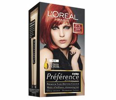 Preference P67 Intense Pure Red                                                        ... Loreal Paris Feria, Feria Hair Color, Vidal Sassoon Hair Color, Colouring Tips, Pearl Blonde, Hair Colouring, Temporary Hair Dye, Luminous Colours